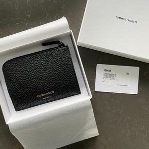 *Brand New* COMMON PROJECTS Black Grained Zipper Wallet